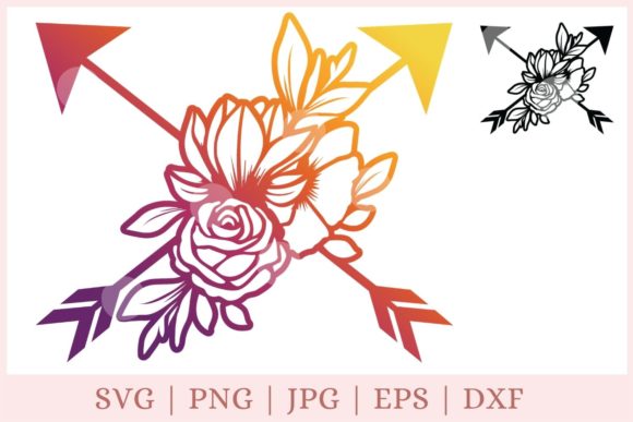 Arrows with Flowers: Graphics and Print Templates Review