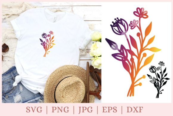 Bouquet, Flowers Graphics and Print Templates Review