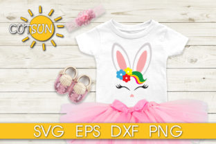 Bunny Face with Flowers Graphics and Crafts Review