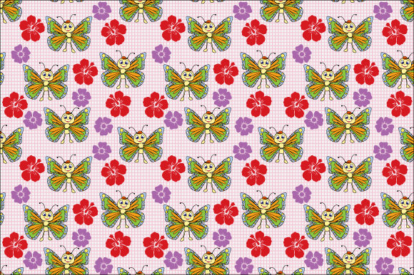 Butterfly and Flowers Pattern: A Practical Review for Graphics and Patterns Sellers