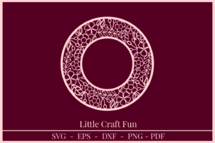 Circle Frame Flowers Silhouette Graphics and Crafts Review
