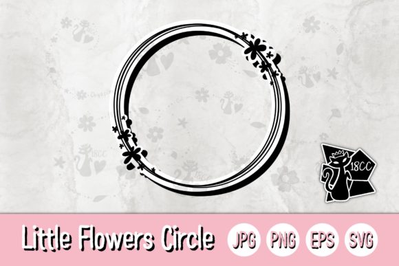 Circles Frame Little Flowers Graphics and Crafts Review