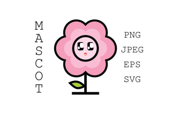 Cute Pinky Flowers Illustration Vector Graphics and Crafts