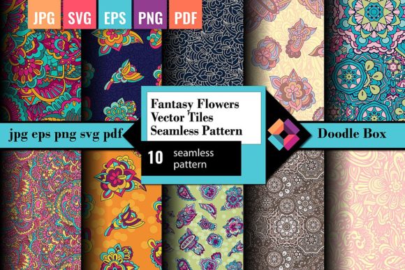 Fantasy Flowers Vector Tiles Seamless Review