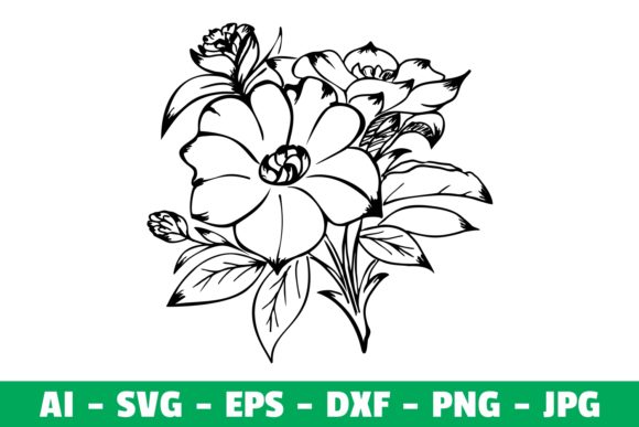 Flowers Clipart Silhouette Graphics and Crafts Review