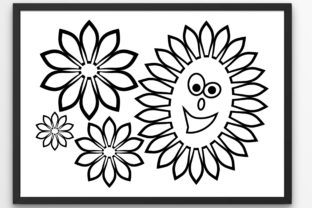 Flowers Funny Sunflower Graphics for Crafts