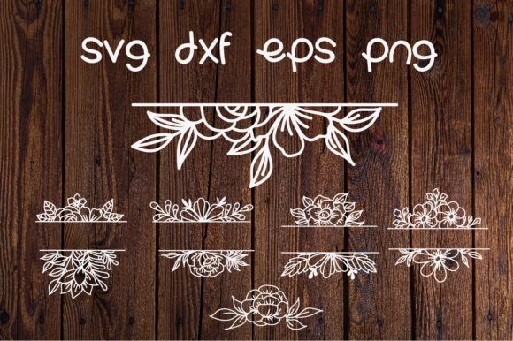 Flowers Print Cut Monogram Graphic Review
