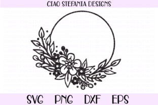 Flowers Wreath Wedding Circle Frame