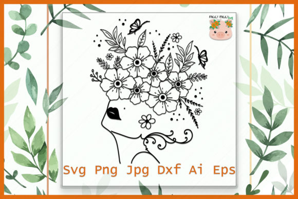 Girl with Flowers Graphics: A Crafts Review